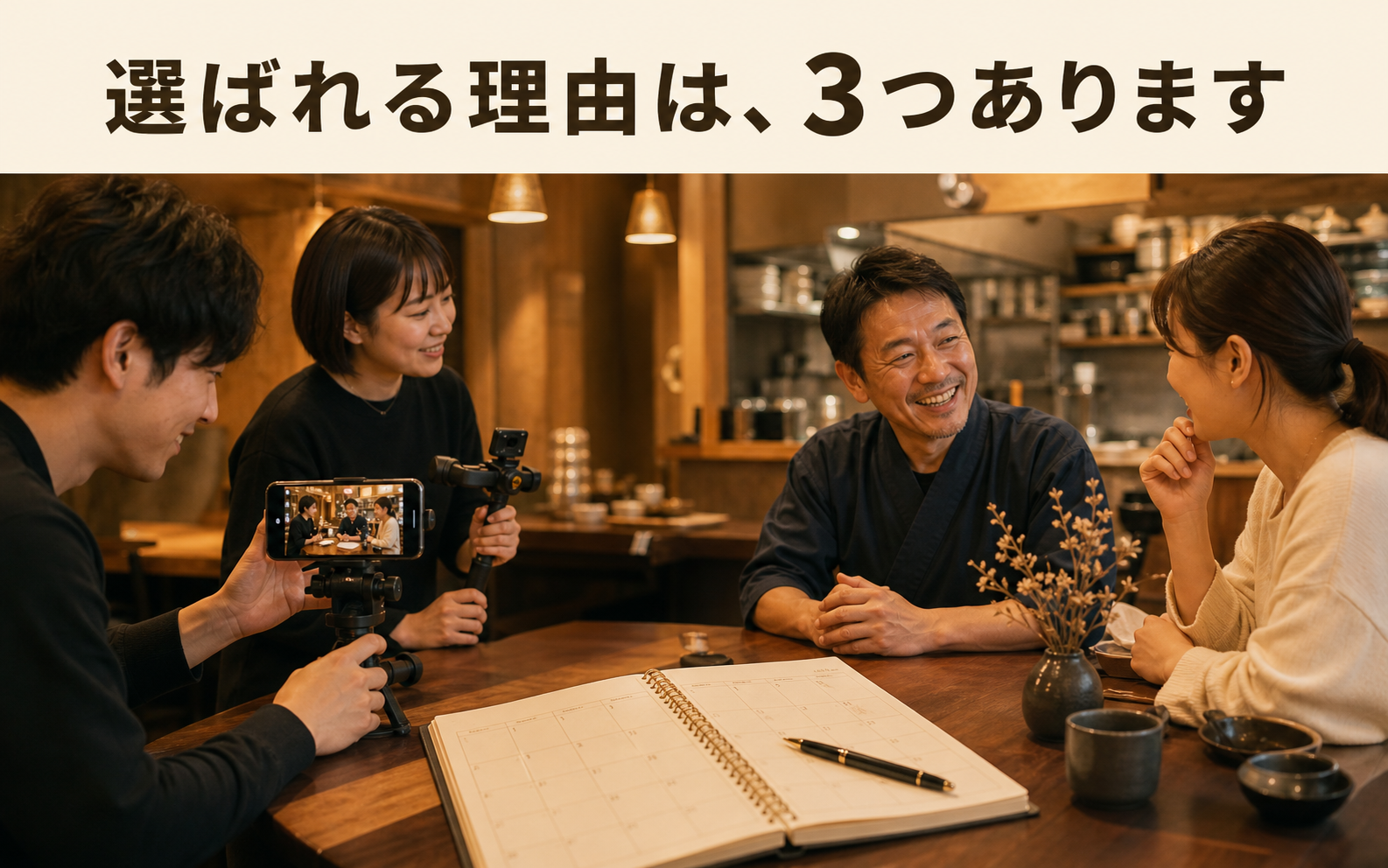 選ばれる理由は、3つあります